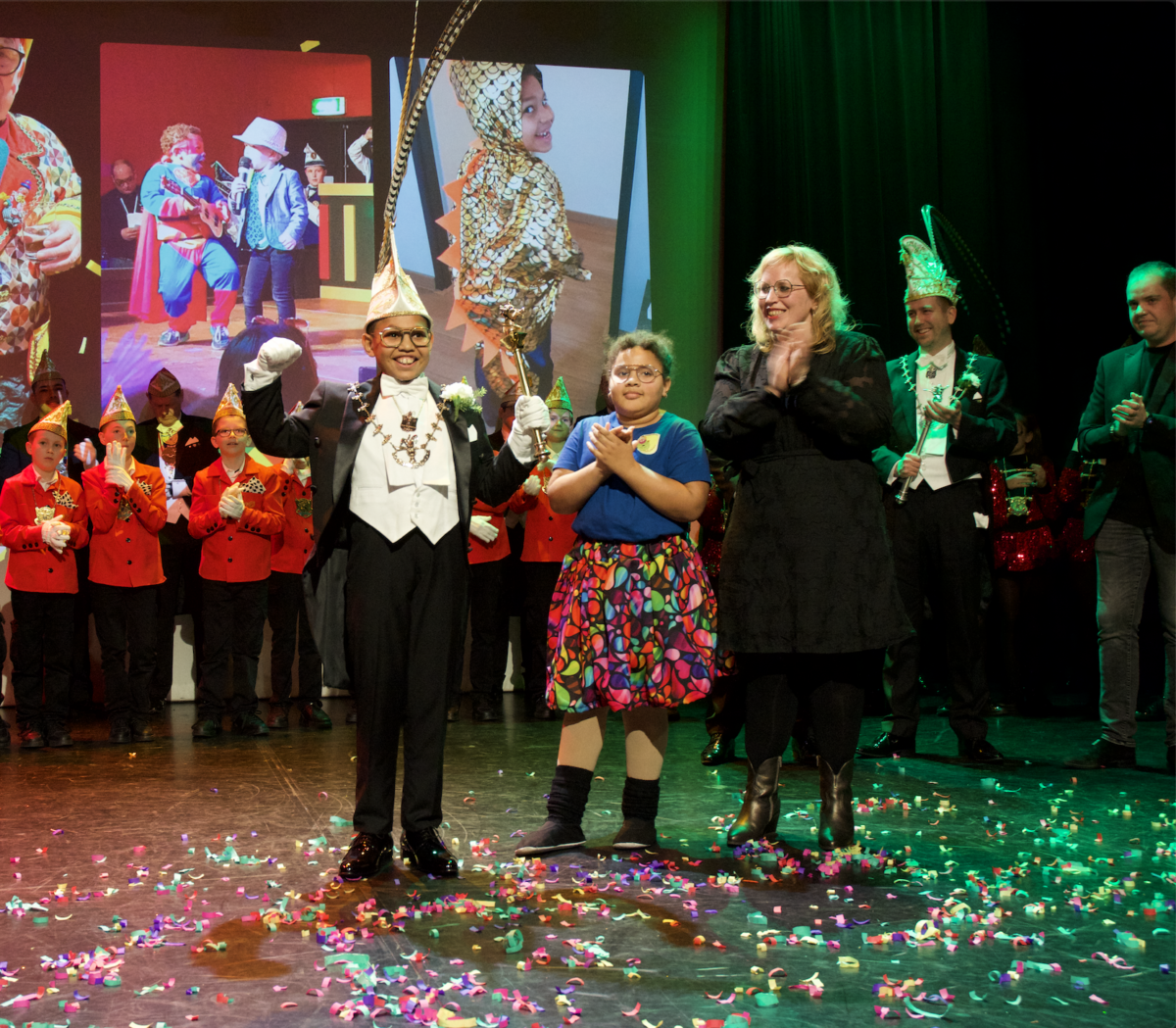 Jay I gaat voorop in de jeugdcarnaval